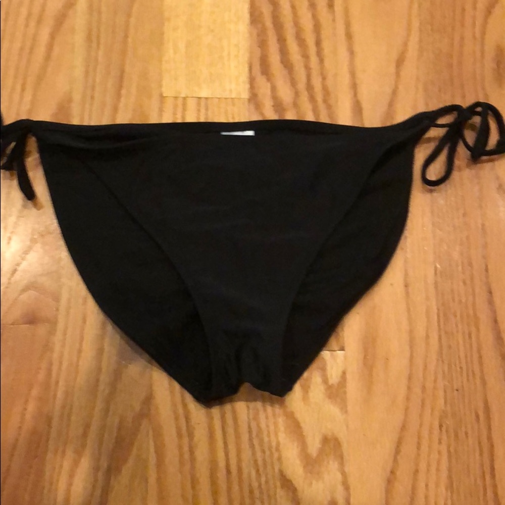 Black tie bikini bottoms-xhilaration L